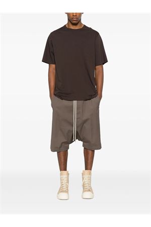 T-shirt Concordians Brad in cotone marrone RICK OWENS | RU02E1232JA78